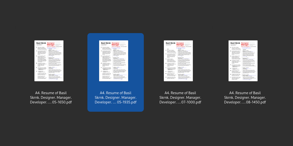 Revisiting My Résumé